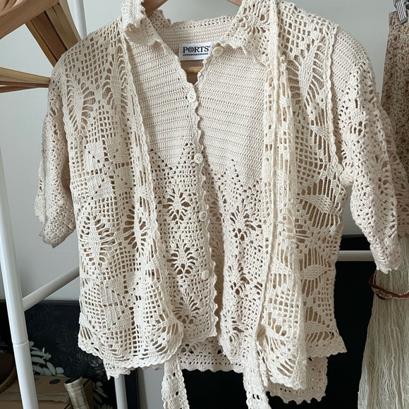 Ports International crochet top (2 piece) - Picture 2 of 16